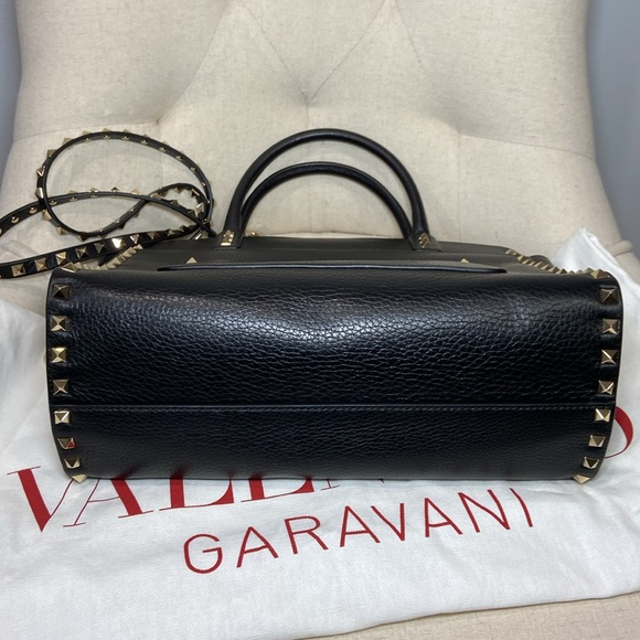 Valentino Garavani Rockstud Double Handle Crossbody Bag - Picture 5 of 13